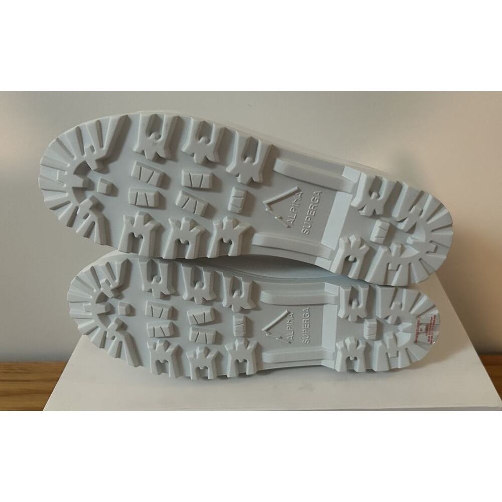 Superga Unisex White Canvas Lace Up High-Top Athletic Sneaker Men 6.5-Women 8 - Picture 7 of 11
